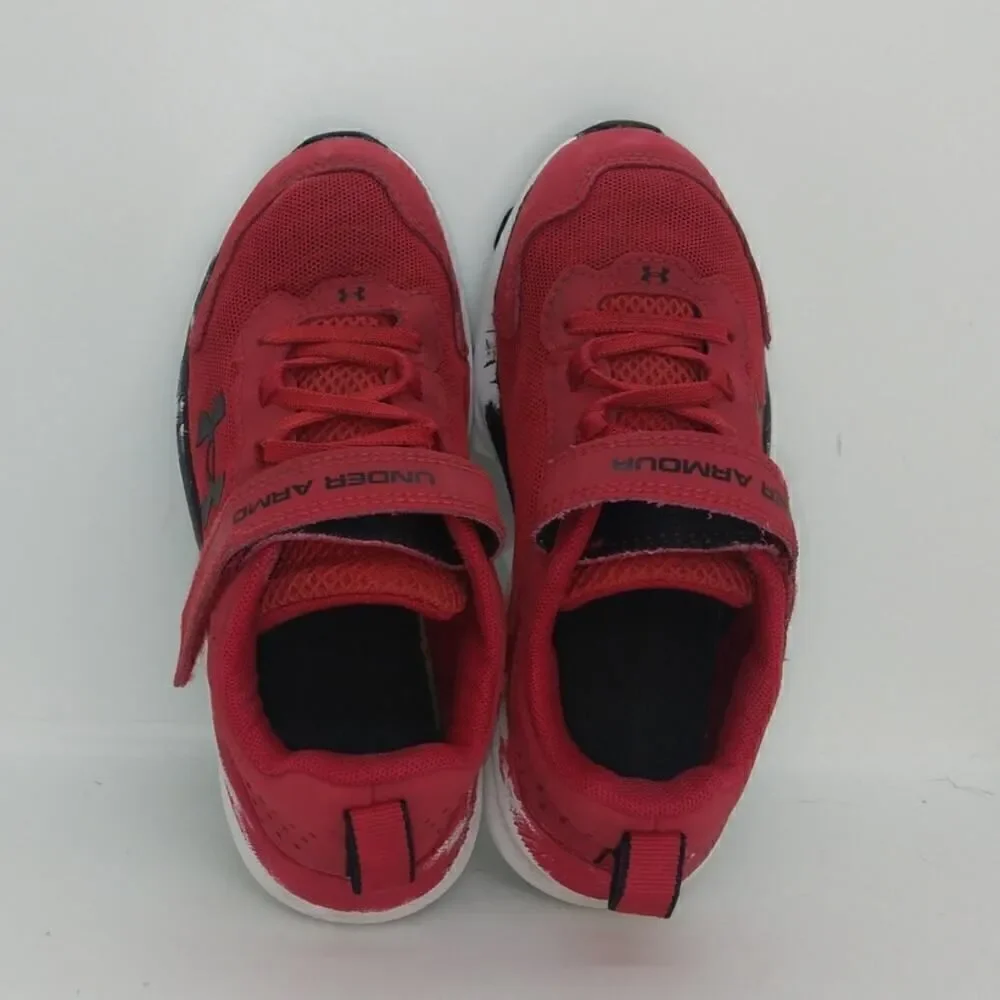 Under Armour Girls Pre-owned Red Running Sneakers - sz. 1 1/2Y